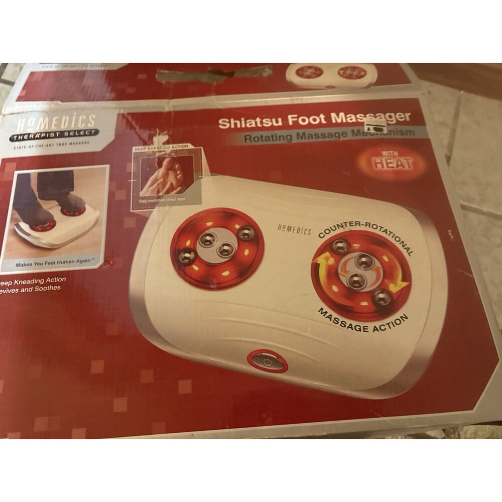 SHIATSU FOOT MASSAGER Homedics Therapeutics Select Rotating w/ Heat